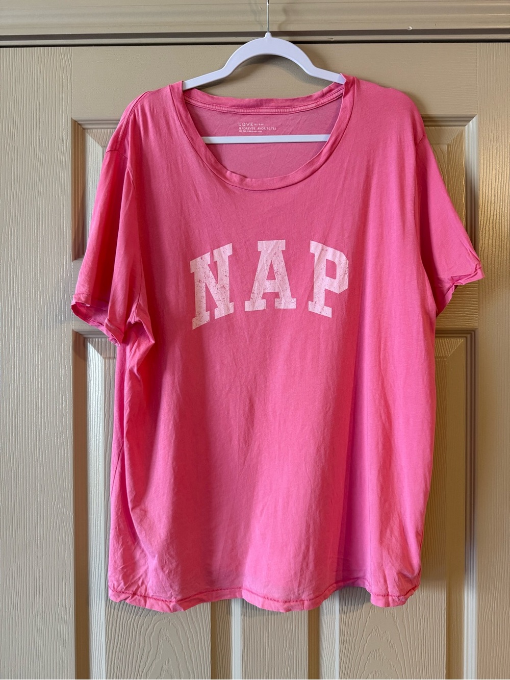 GAP Pink 'NAP' Graphic Tee